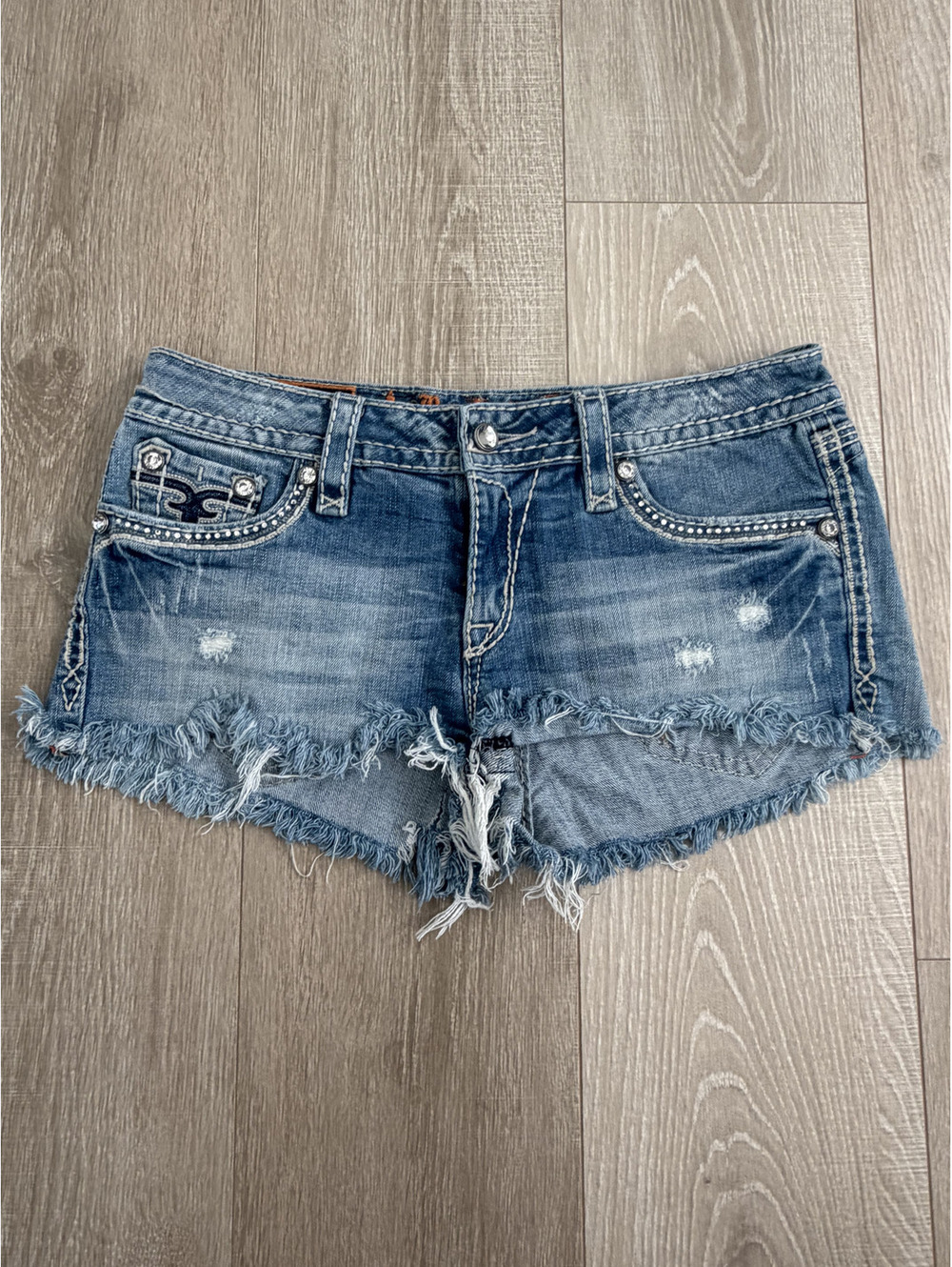 Rock Revival Women's Distressed Denim Shorts Size 30